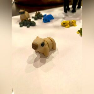 3D printed mini animal toy Capybara fidget toy